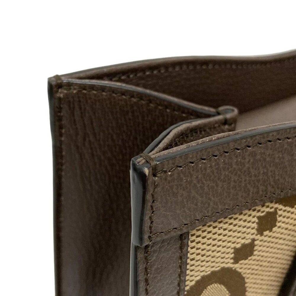 GUCCI Diana Jumbo GG Small Tote Bag 660195 Beige Dark Brown Jacquard Leather - Picture 8 of 15